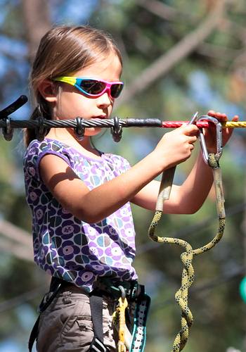 Rope climbing and high rope courses