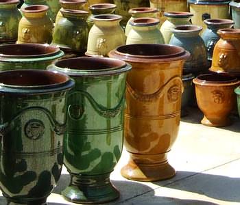 bekannte Töpferkunst - Vase von Anduze