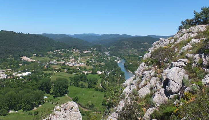 Blick nach Norden Richtung Cevennen